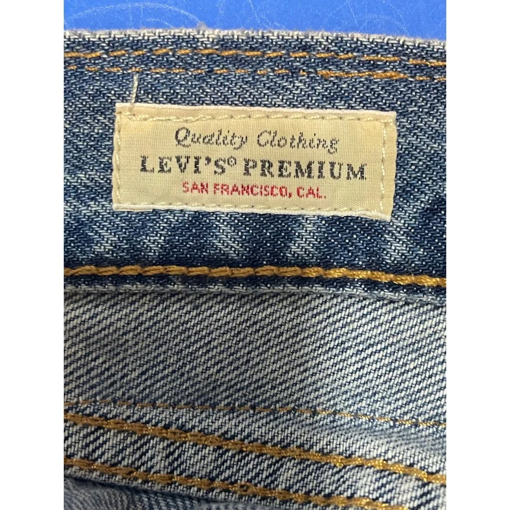 Levis Premium 578 Baggy Jeans 40x30 Blue Med Wash Wide Leg 90s Style See Notes